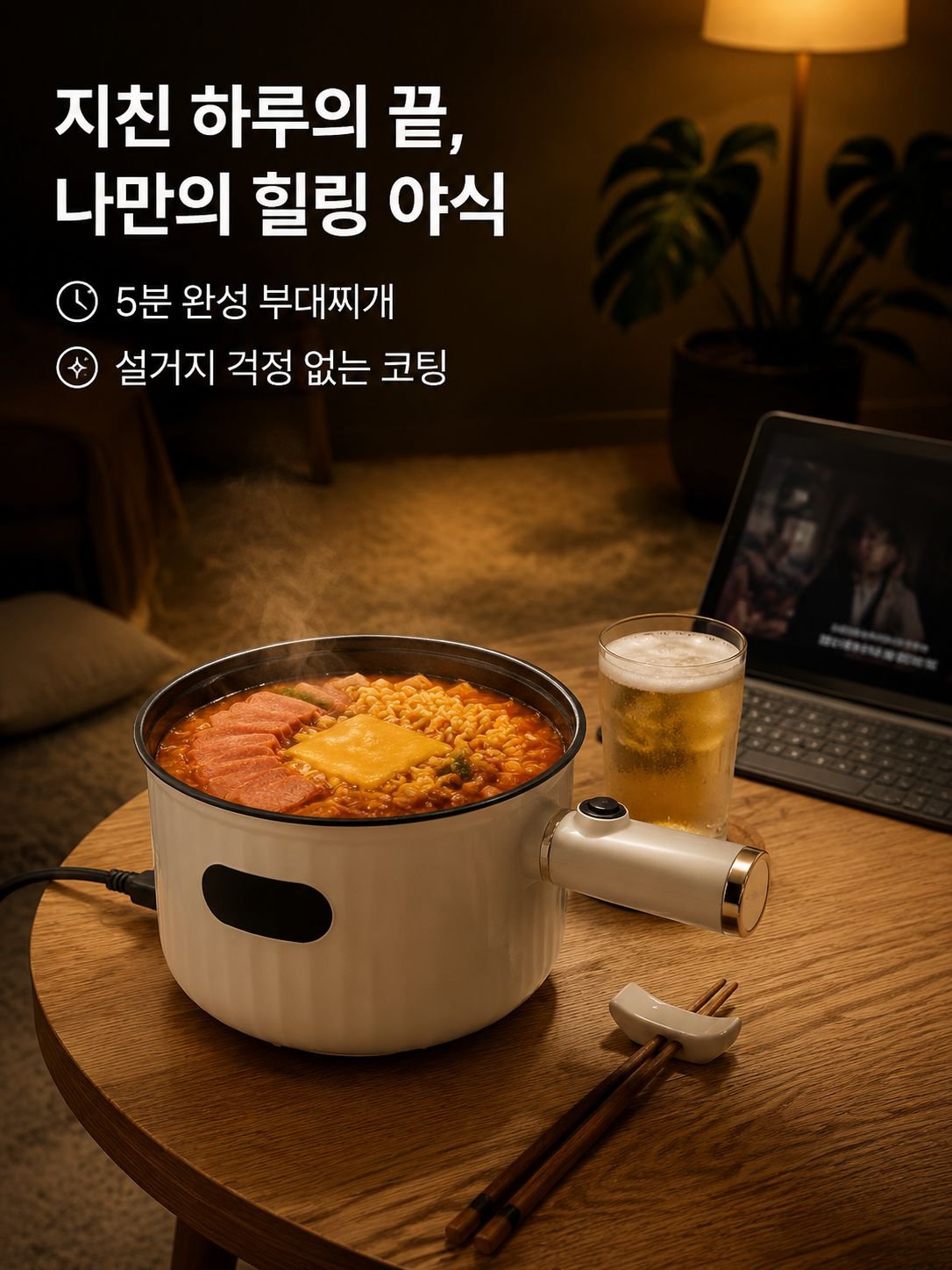 가정용 다기능 논스틱 전기 핫팟