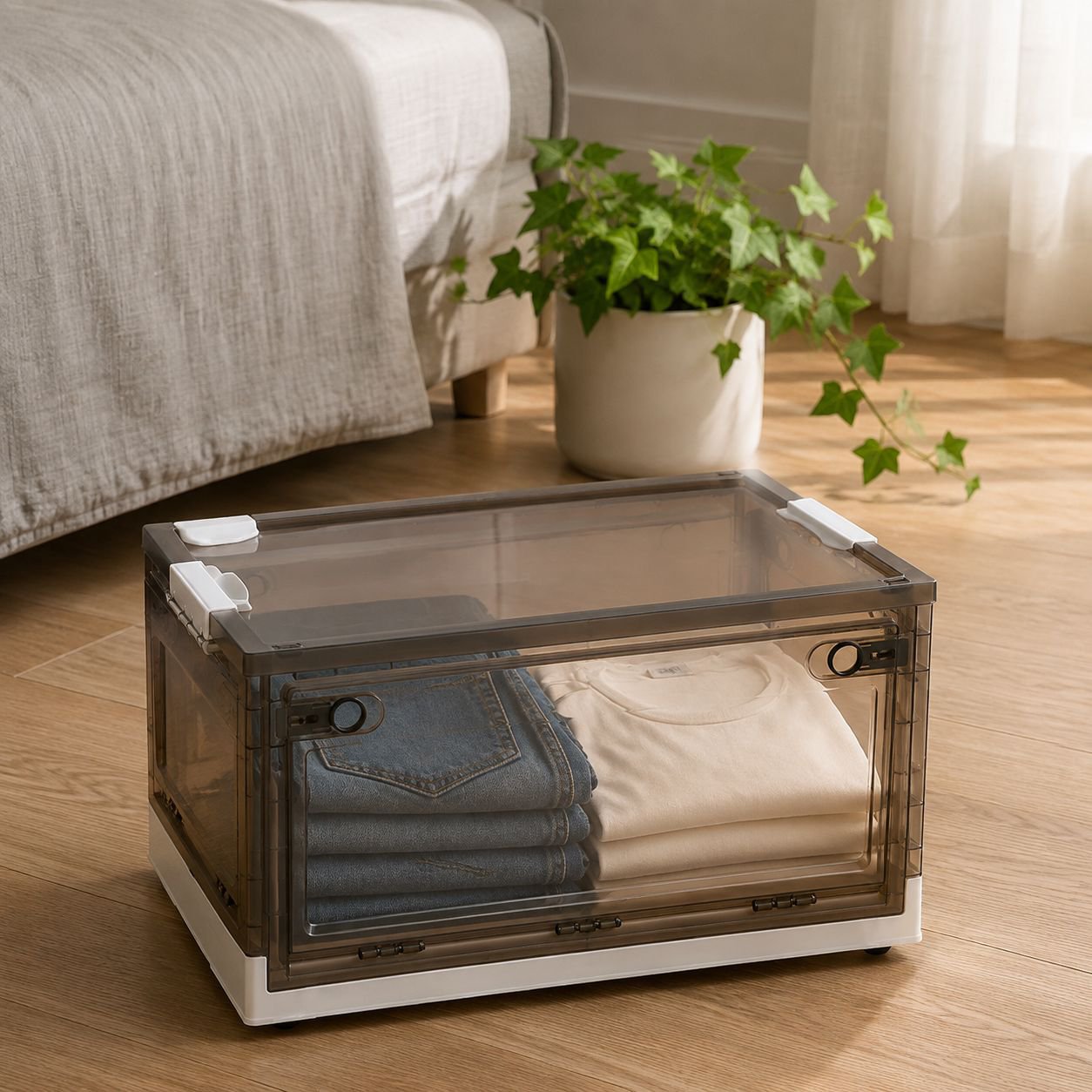 Easy-to-carry storage organizer with handles