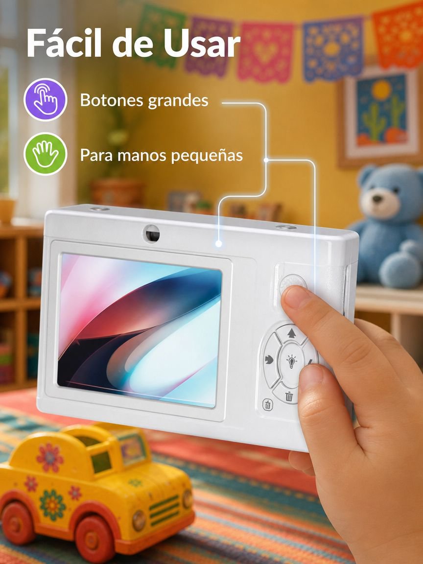 Cámara de Juguete Digaital Portátil HD para Niños