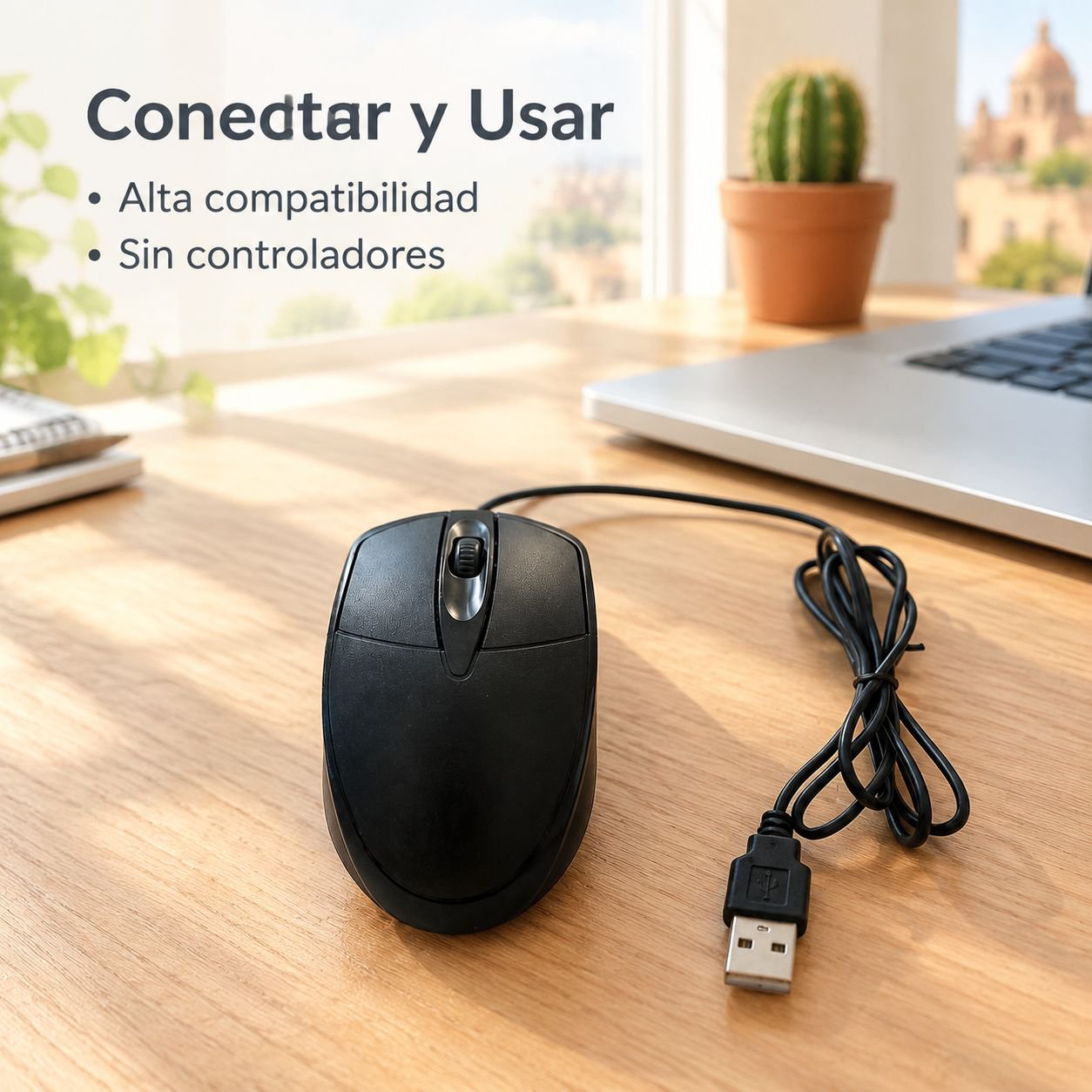 Ratón con cable multifuncional, para oficina y juegos