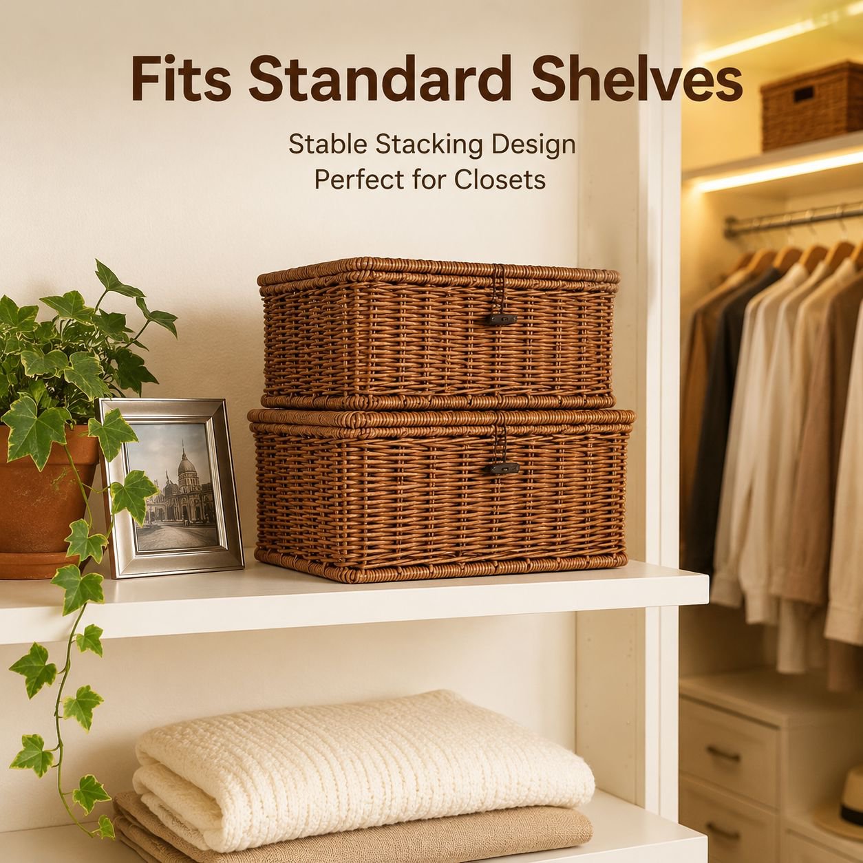 Multi-Purpose Storage Box and Organizer Basket