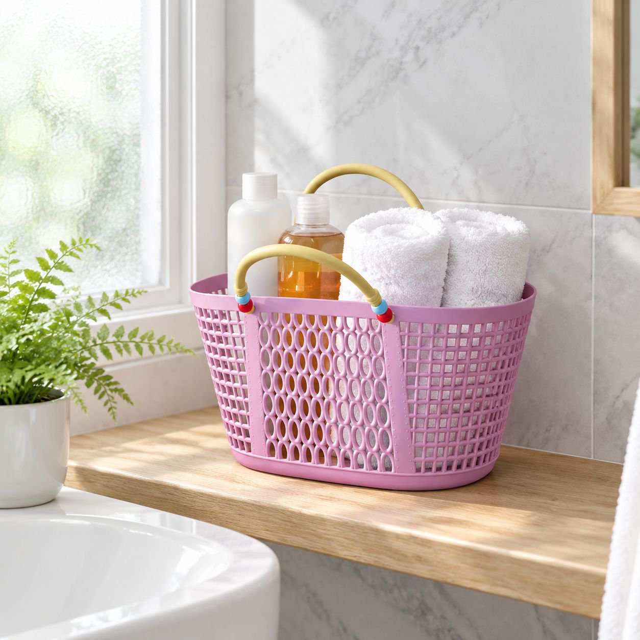 Fashionable Portable Plastic Swimming Basket