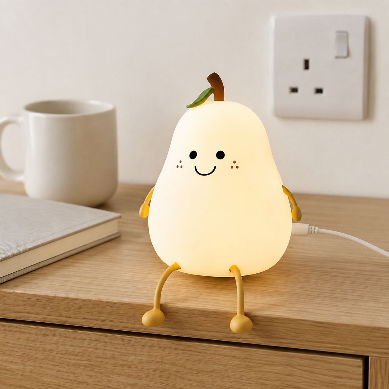 Safe silicone night light for toddlers and babies