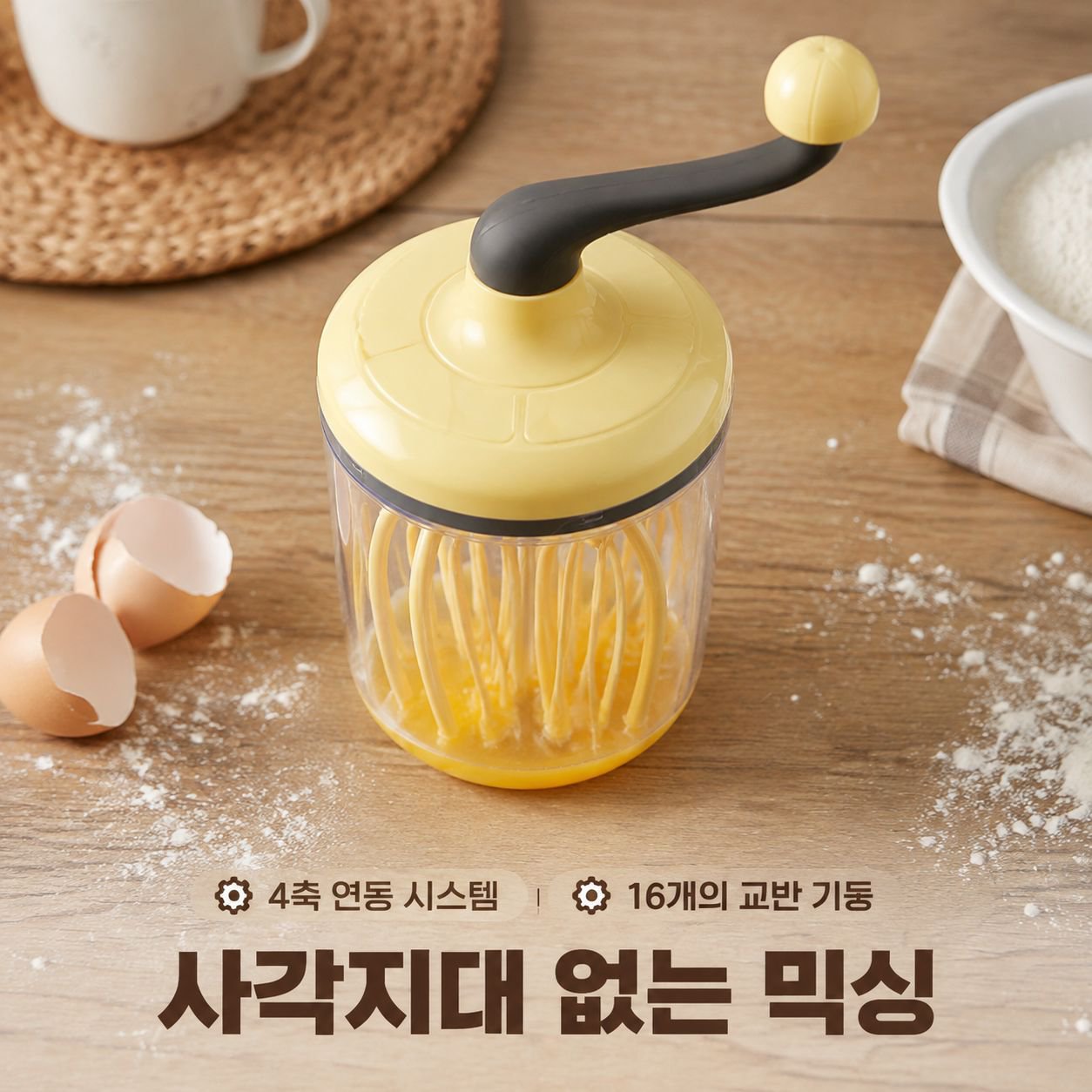 가정용 베이킹 수동 거품기 크림 달걀흰자 믹싱 거품 도구