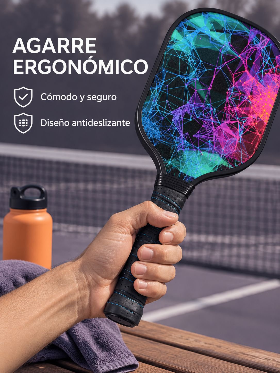 Juego de palas de pickleball de madera de álamo de alta calidad