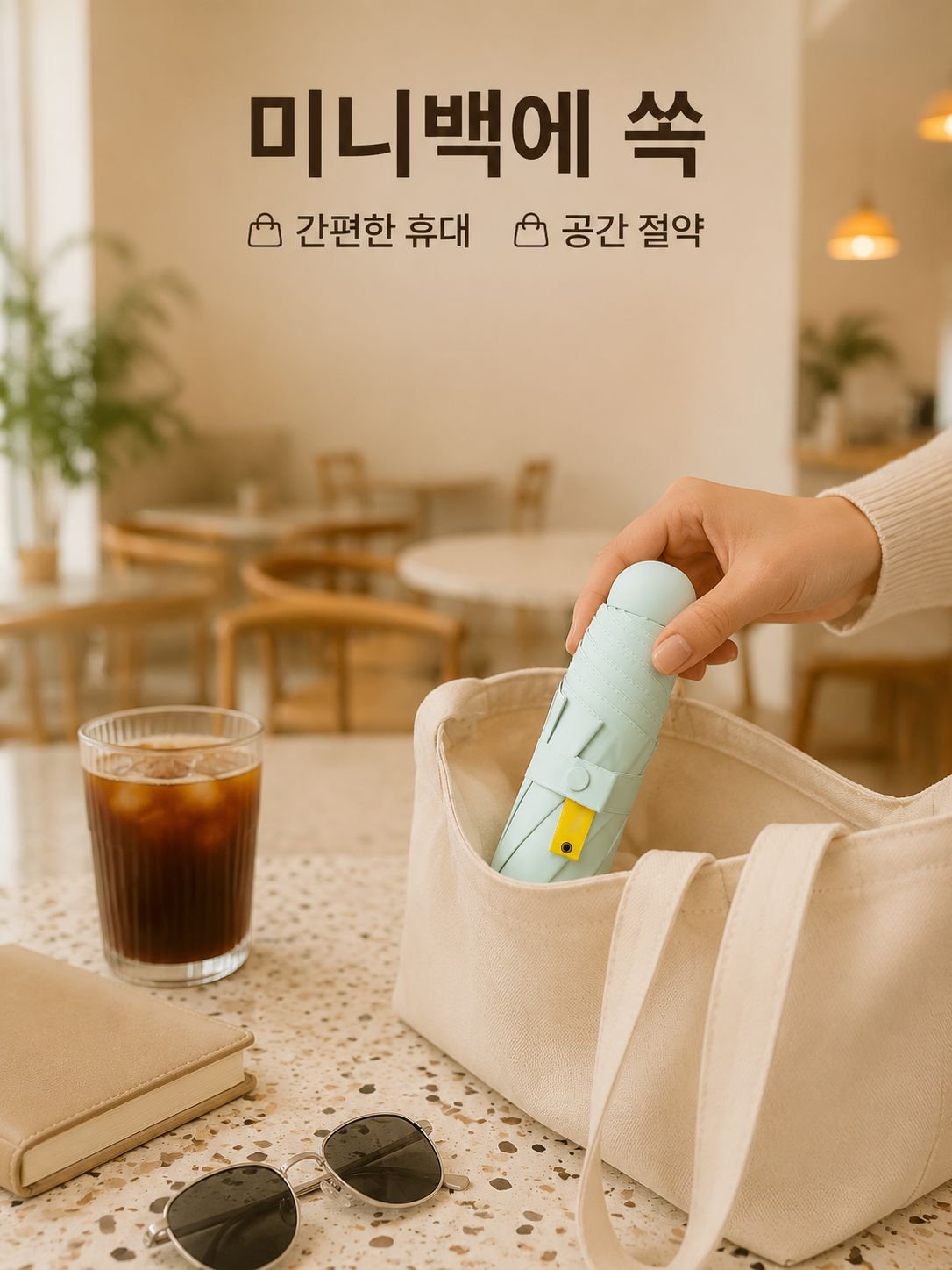 선크림 캡슐 우산