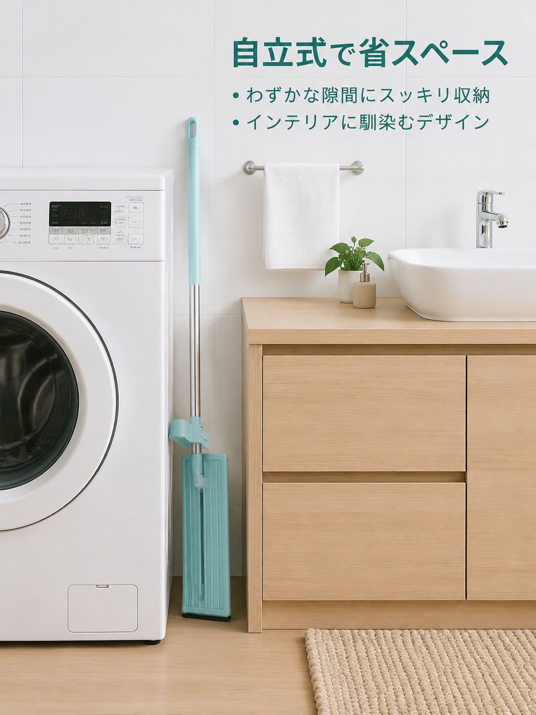 乾湿分離フラットモップ