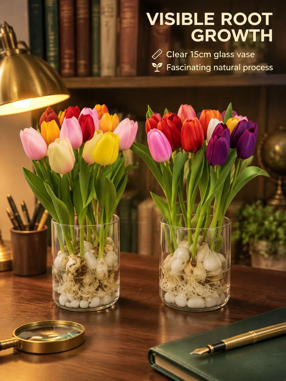 Hydroponic tulips