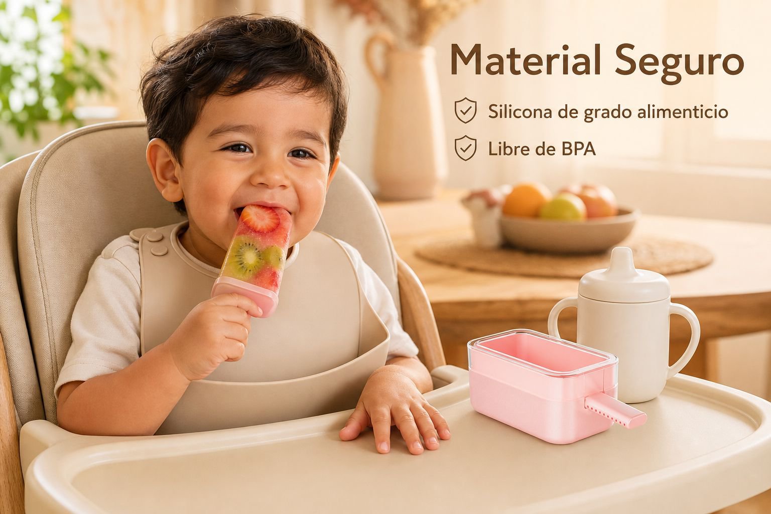 Moldes seguros para niños hechos de silicona alimenticia