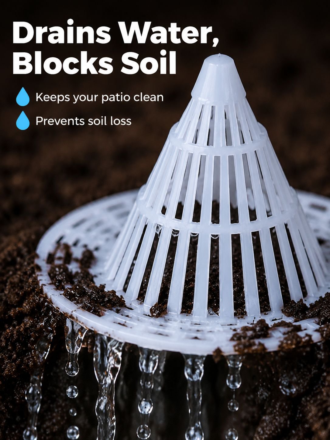 Flower pot breathable and drainable pad