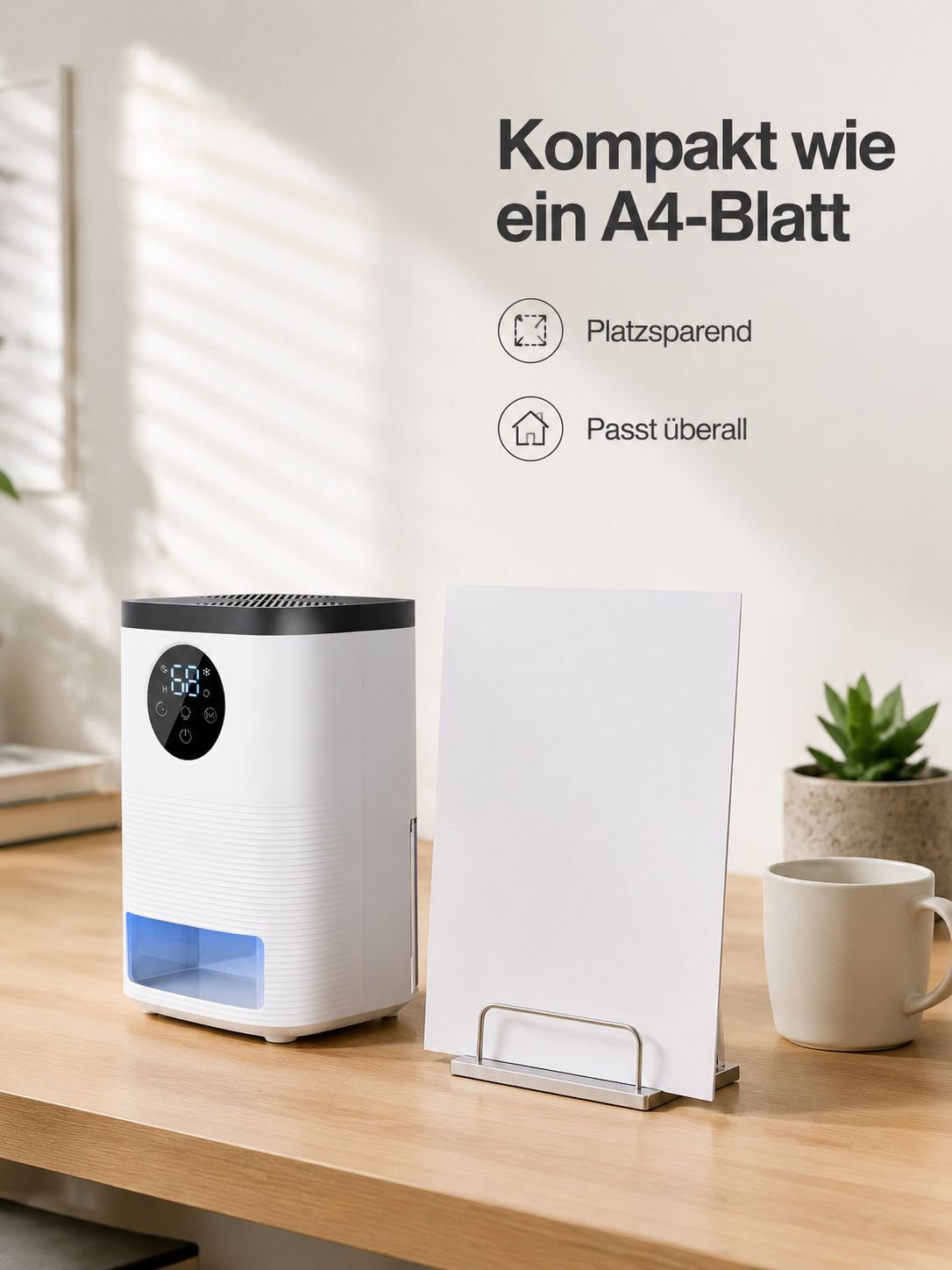 Kleiner Luftentfeuchter für den Haushalt, Feuchtigkeitsabsorber und Luftentfeuchter für den Keller
