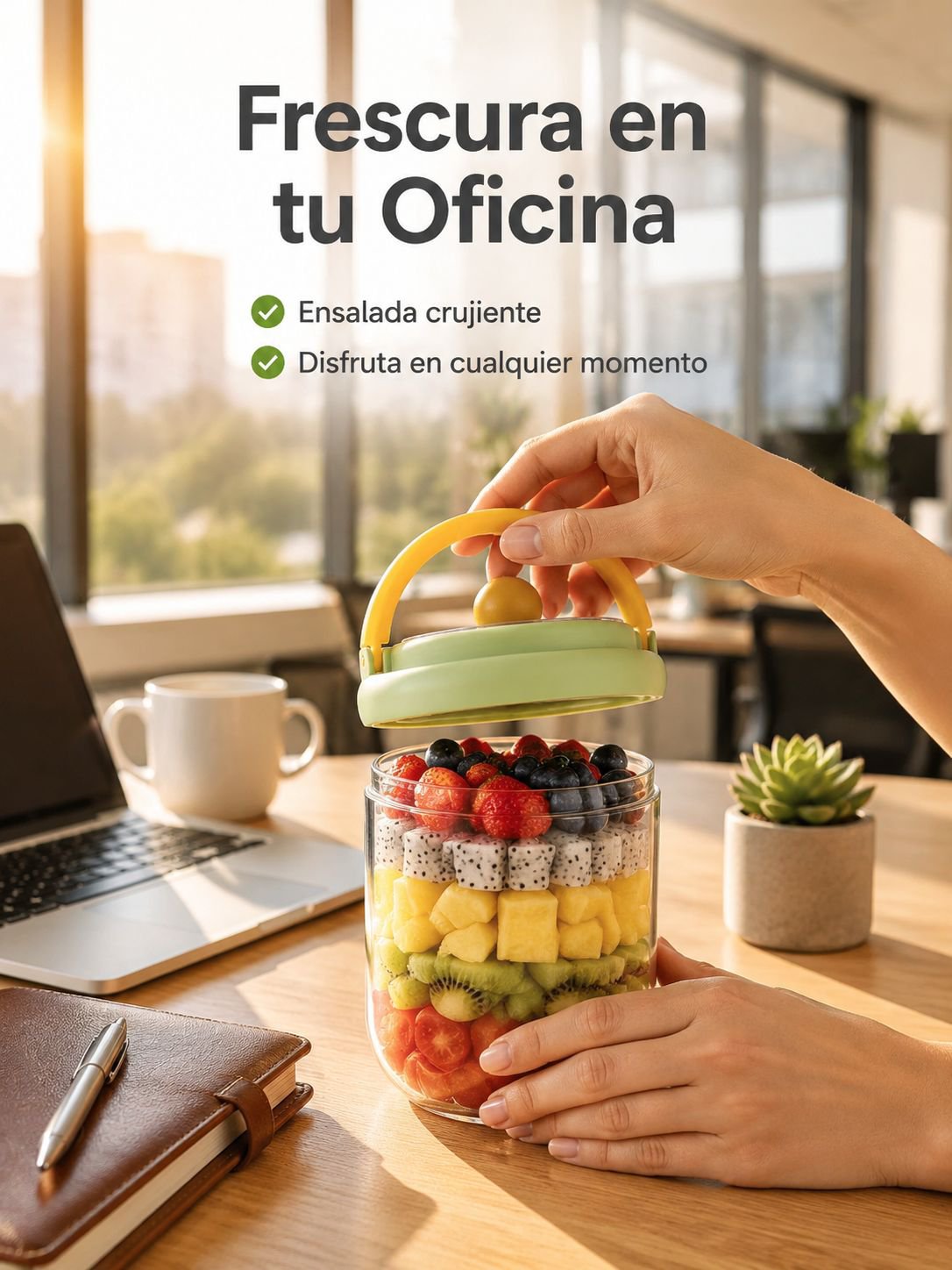 Taza de ensalada de frutas