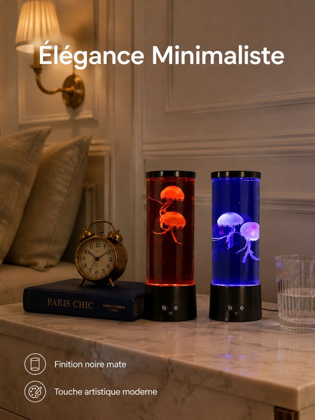 Lampe LED en forme de poisson bulle JMY, veilleuse USB haute luminosité, décoration créative pour ch