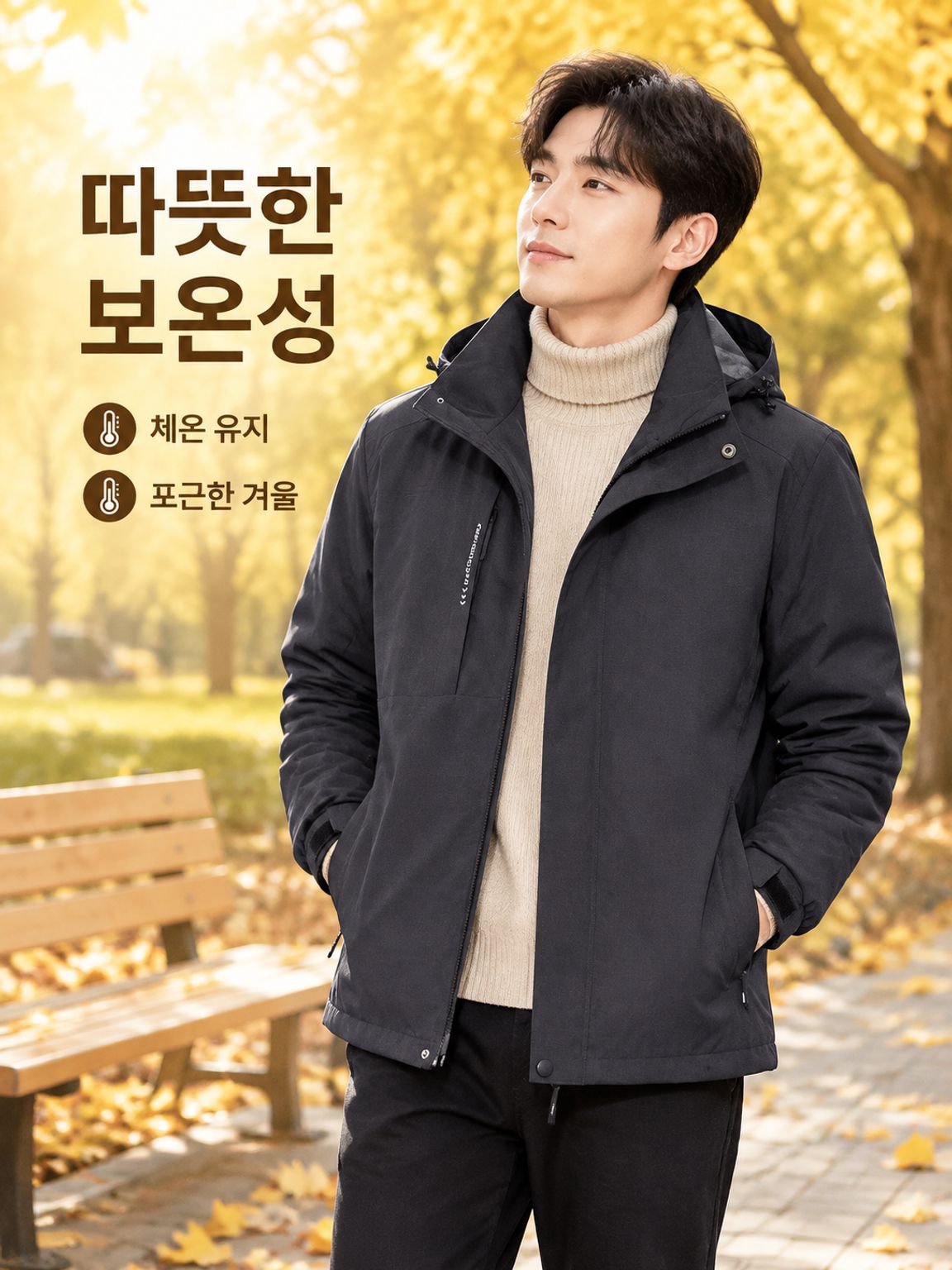 가을 겨울 아웃도어 캐주얼 방풍 보온 기능 자켓