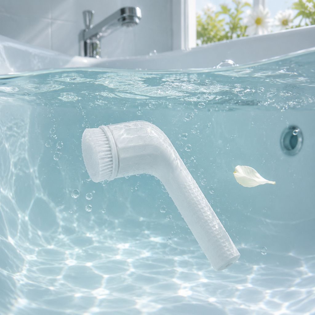 Easy-to-use bath scrubber for deep cleaning
