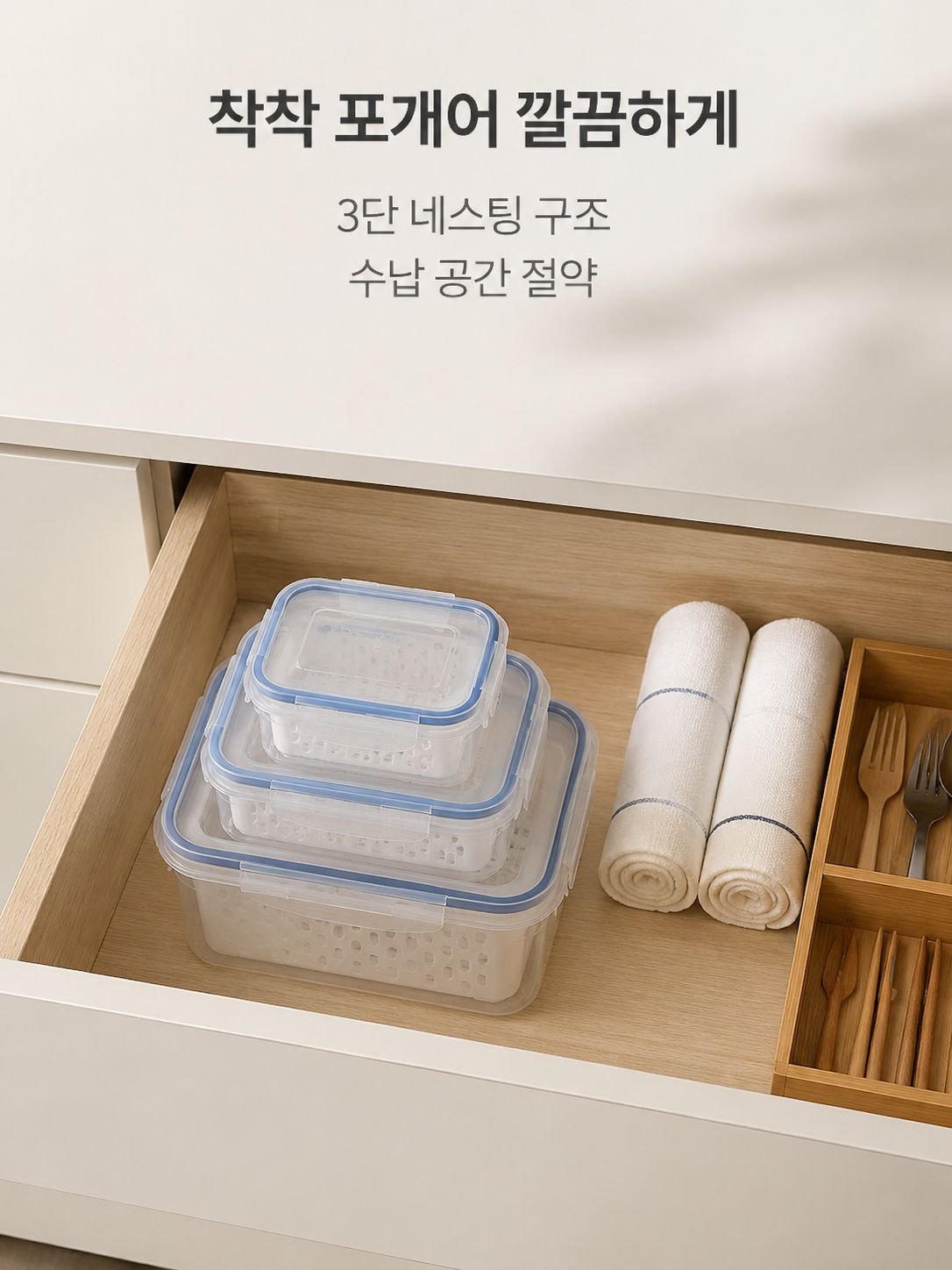 이중 식품 저장 용기