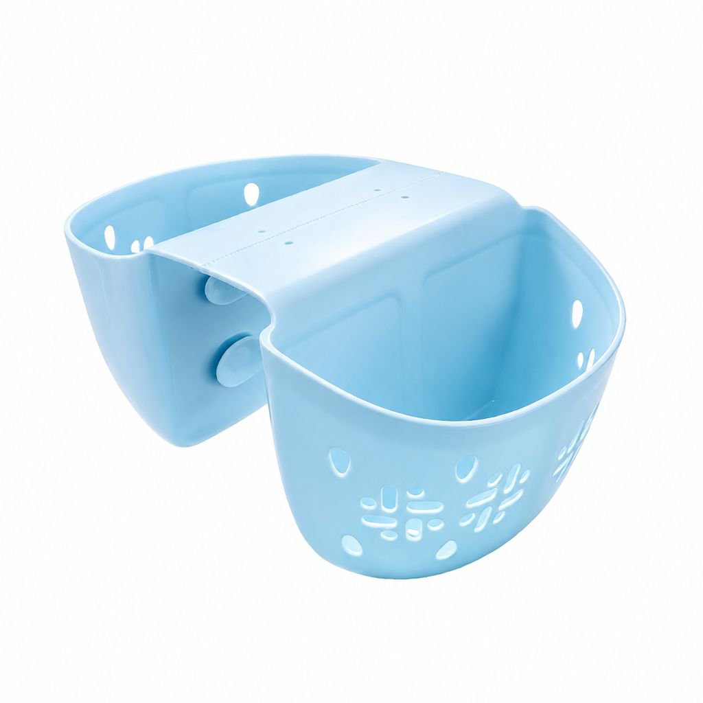 Bolsa colgante para bañera de bebé, silicona suave, antideslizante, gran capacidad