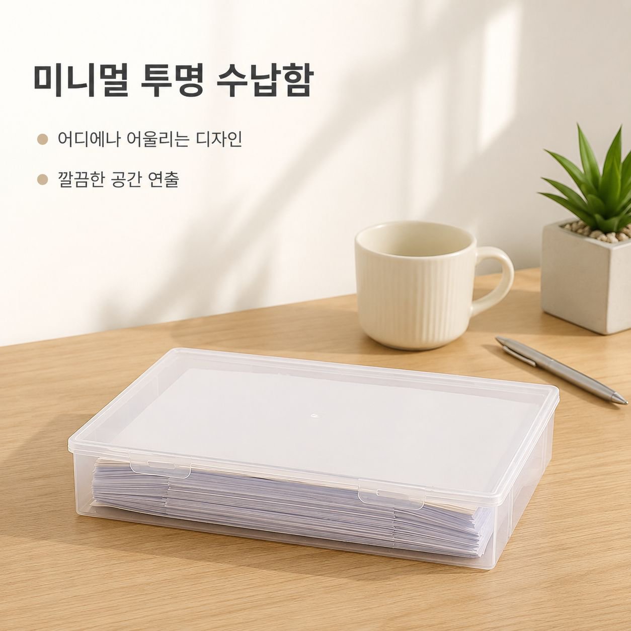 다기능 투명 정리함
