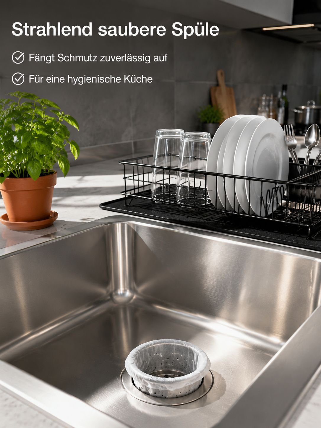 Spülbecken-Abflussfilter, Küchenabfluss-Sieb