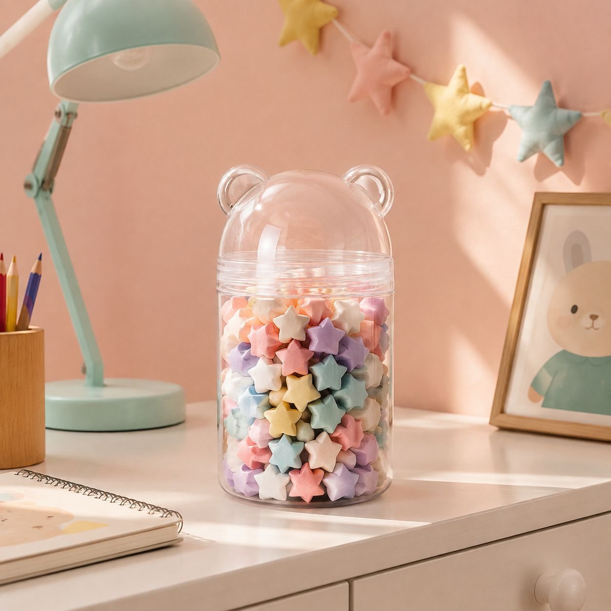 Easy to clean wide mouth plastic container