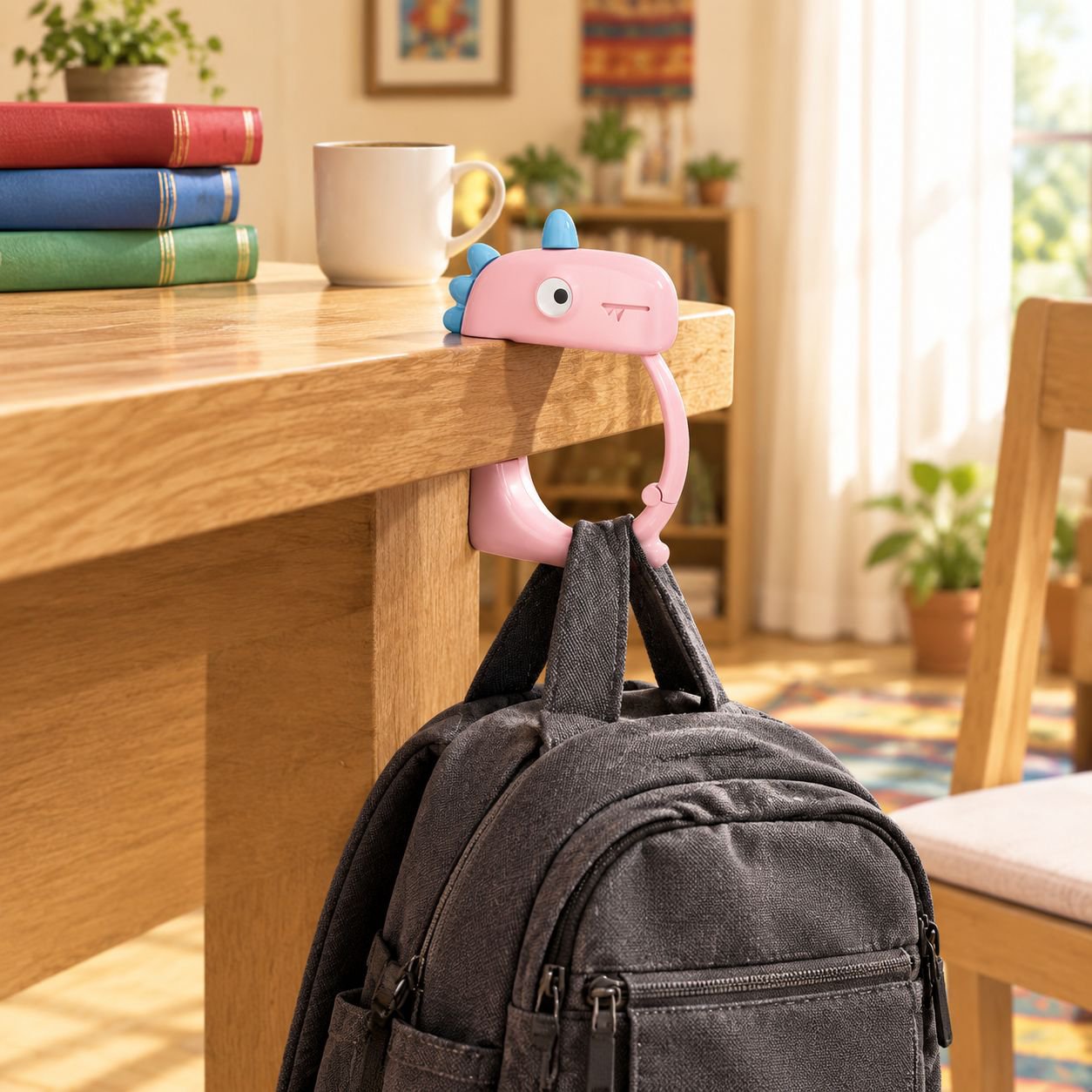 Gancho sin necesidad de taladro para mochilas