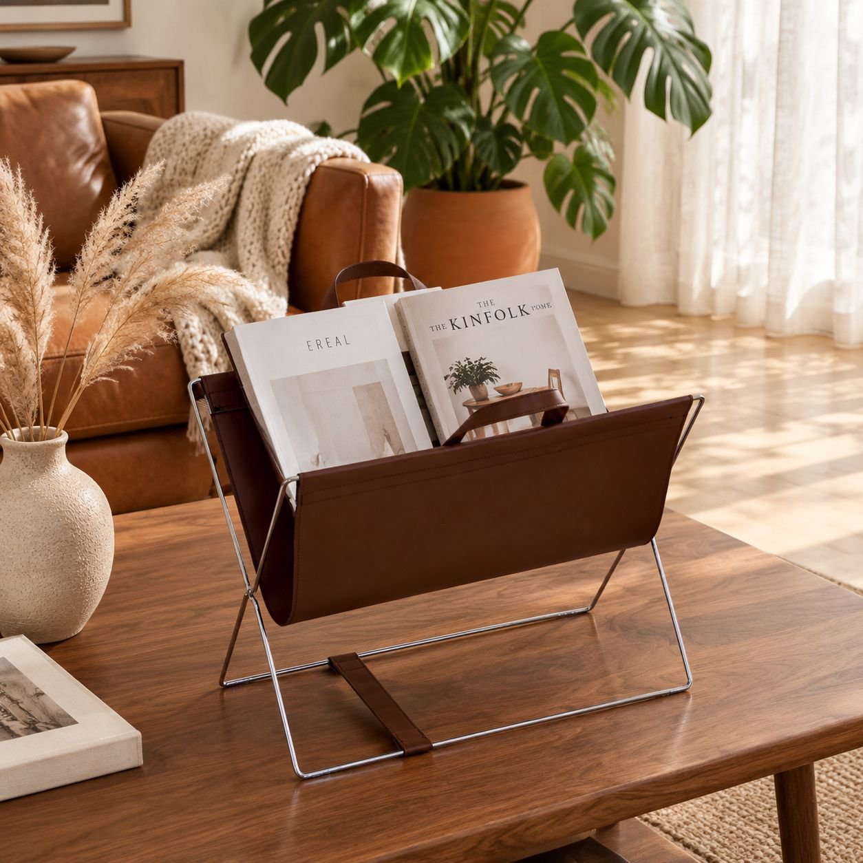 Modern minimalist luxury showroom: bookshelf, magazine rack, display shelf, desktop home decor pictu