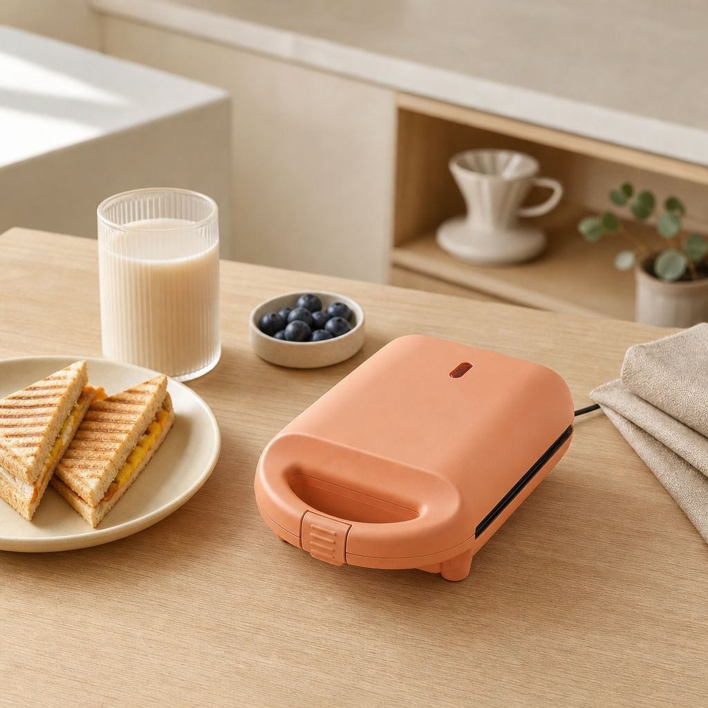 サンドイッチメーカー、家庭用朝食トースター、多機能卵焼き器、グリルパン、ノンスティックフライパン