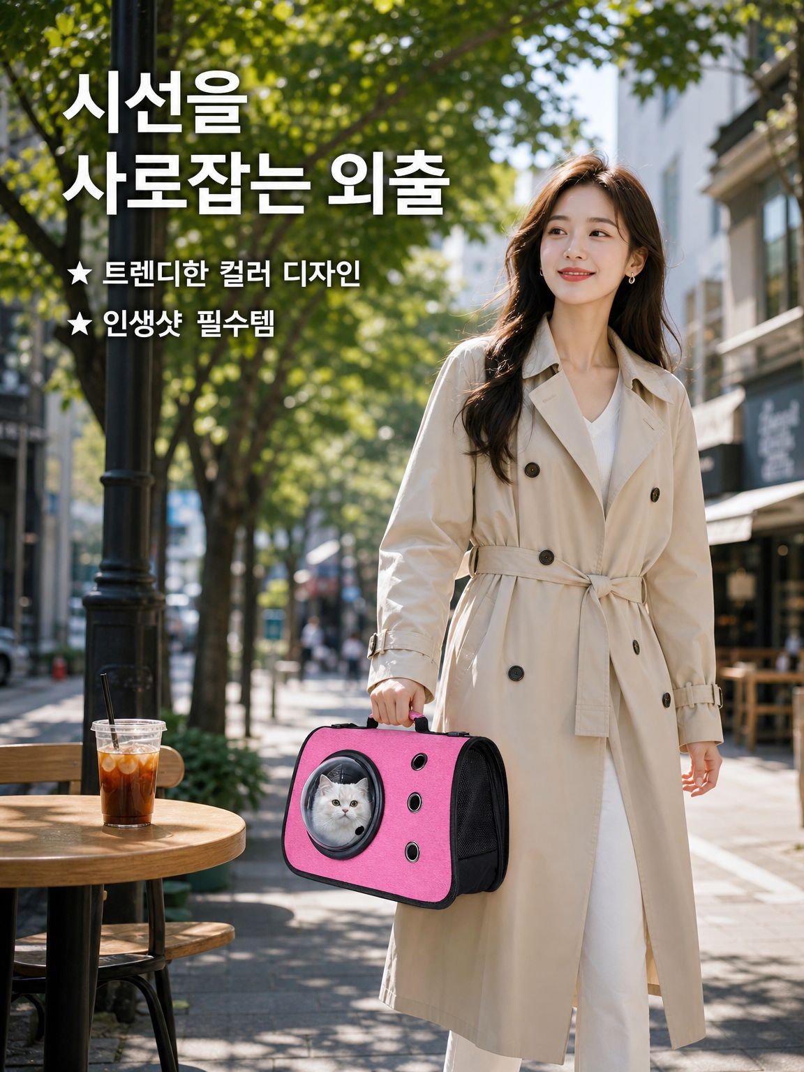 휴대용 접이식 고양이 외출 가방