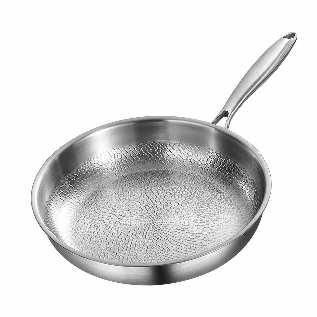 Uncoated Easy-Clean Frying Pan
