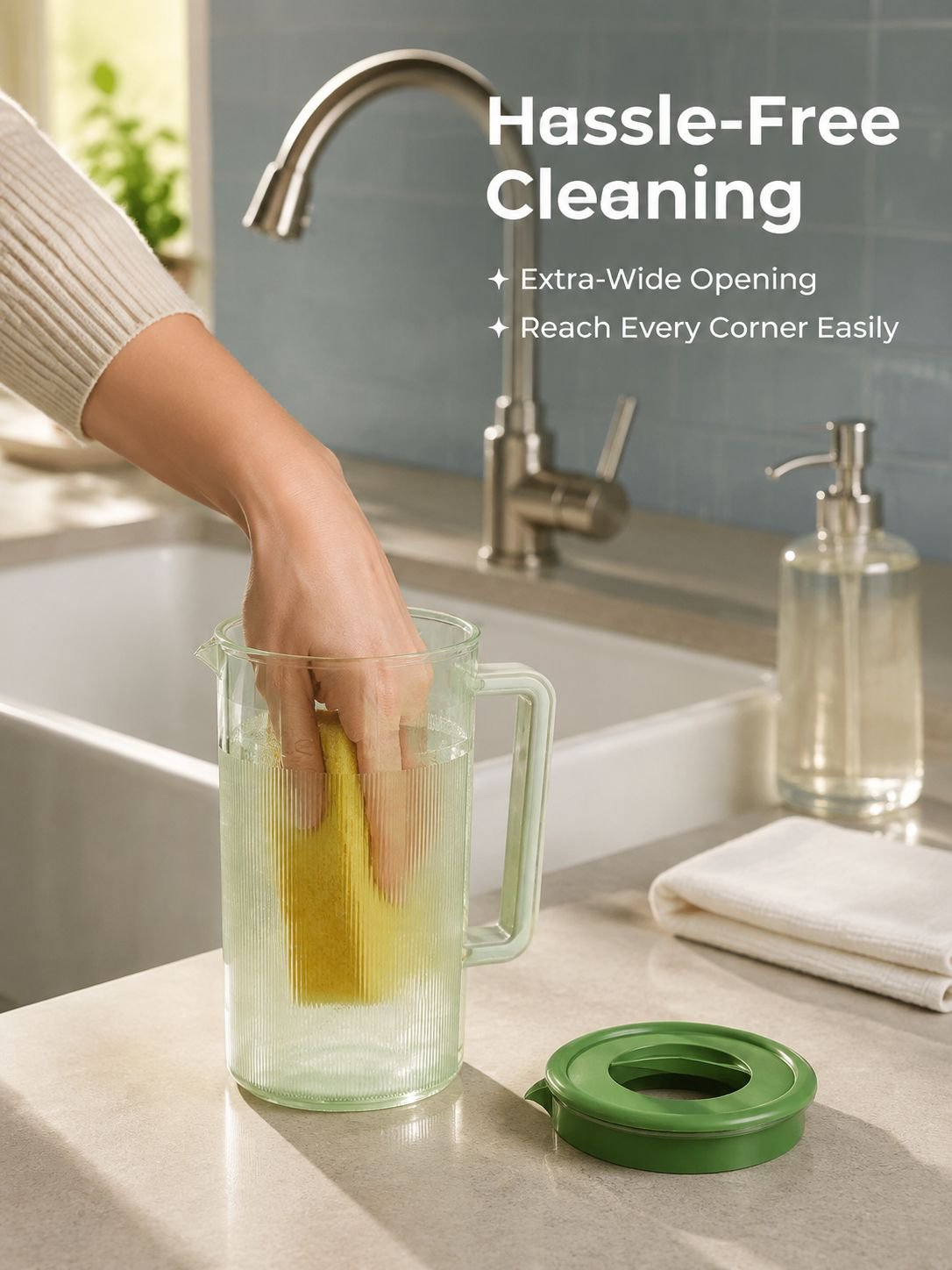 Large capacity heat-resistant cold water kettle, household juice bucket