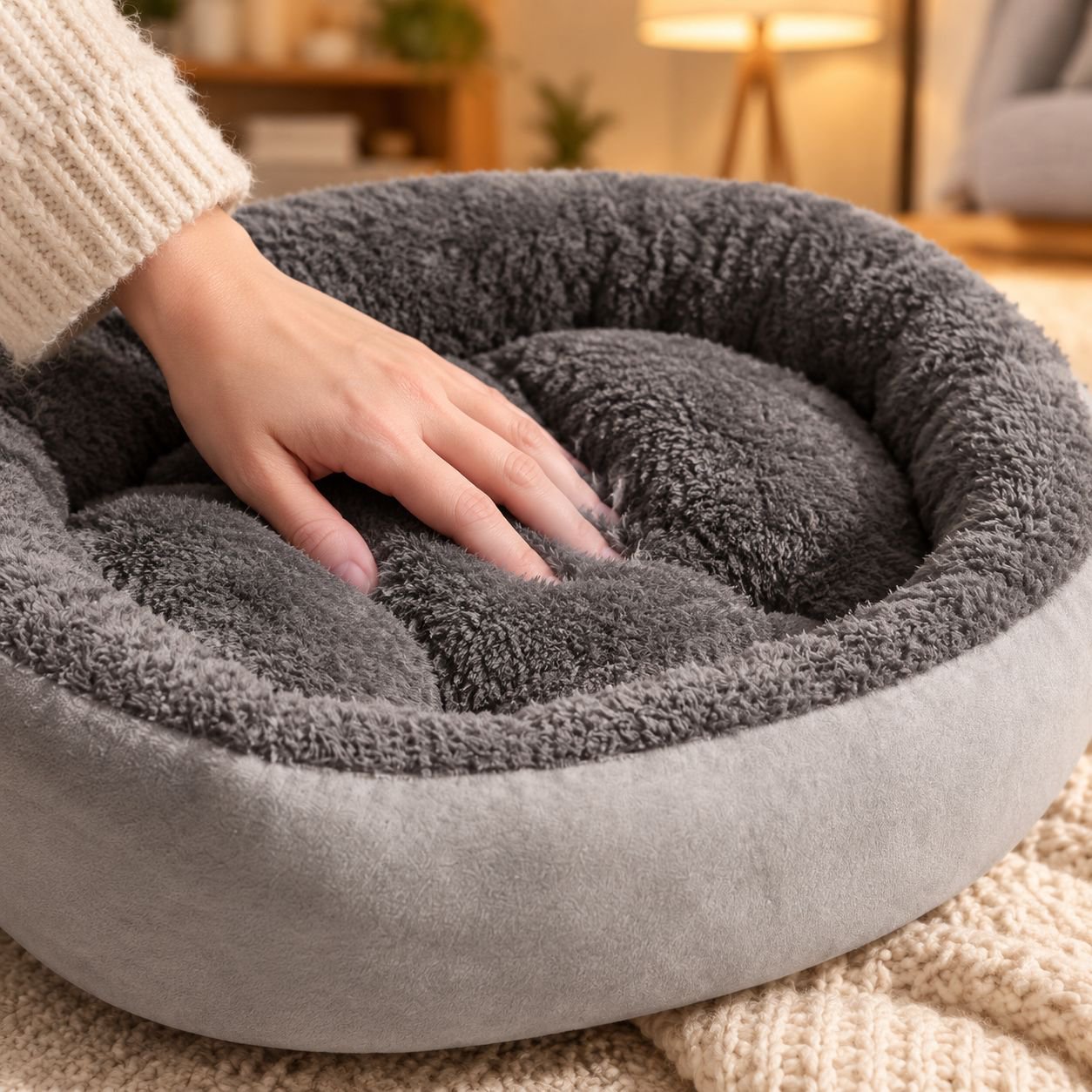 猫が快適にくつろぐ四季通用ペットベッド