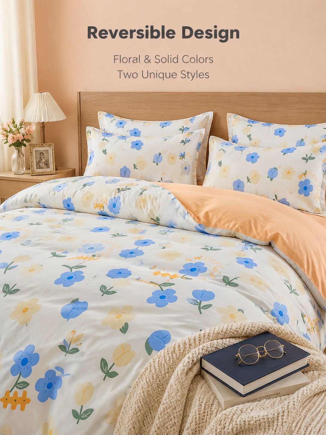 Skin-friendly matte solid color bed sheets and duvet covers