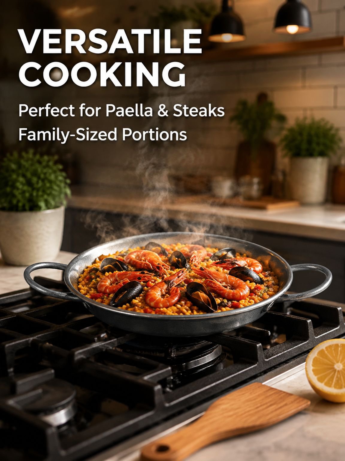 Heavy-duty stainless steel stir-fry pan
