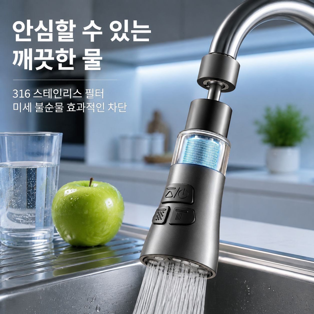 주방 싱크대 범용 회전식 수도꼭지 연장선