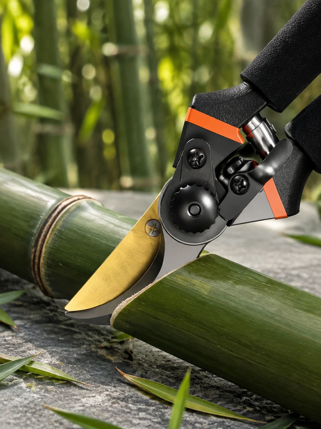 Premium steel garden pruning scissors for fruit trees