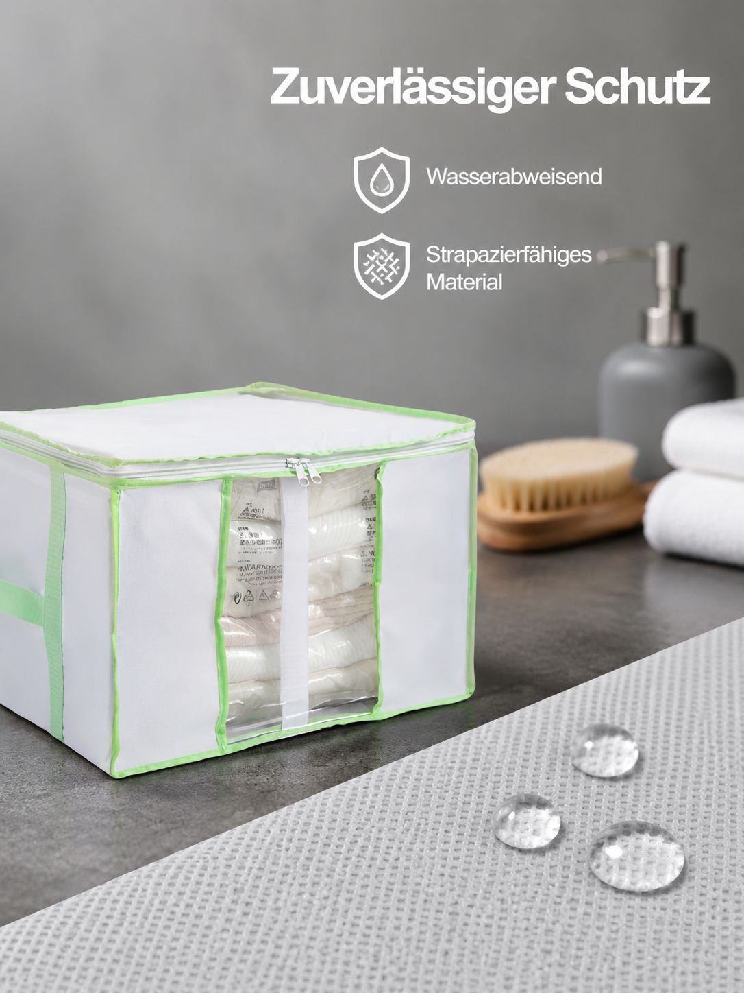Unterbett Vakuum-Kompressions-Aufbewahrungsbox, Organizer aus Oxford-Stoff für Kleidung