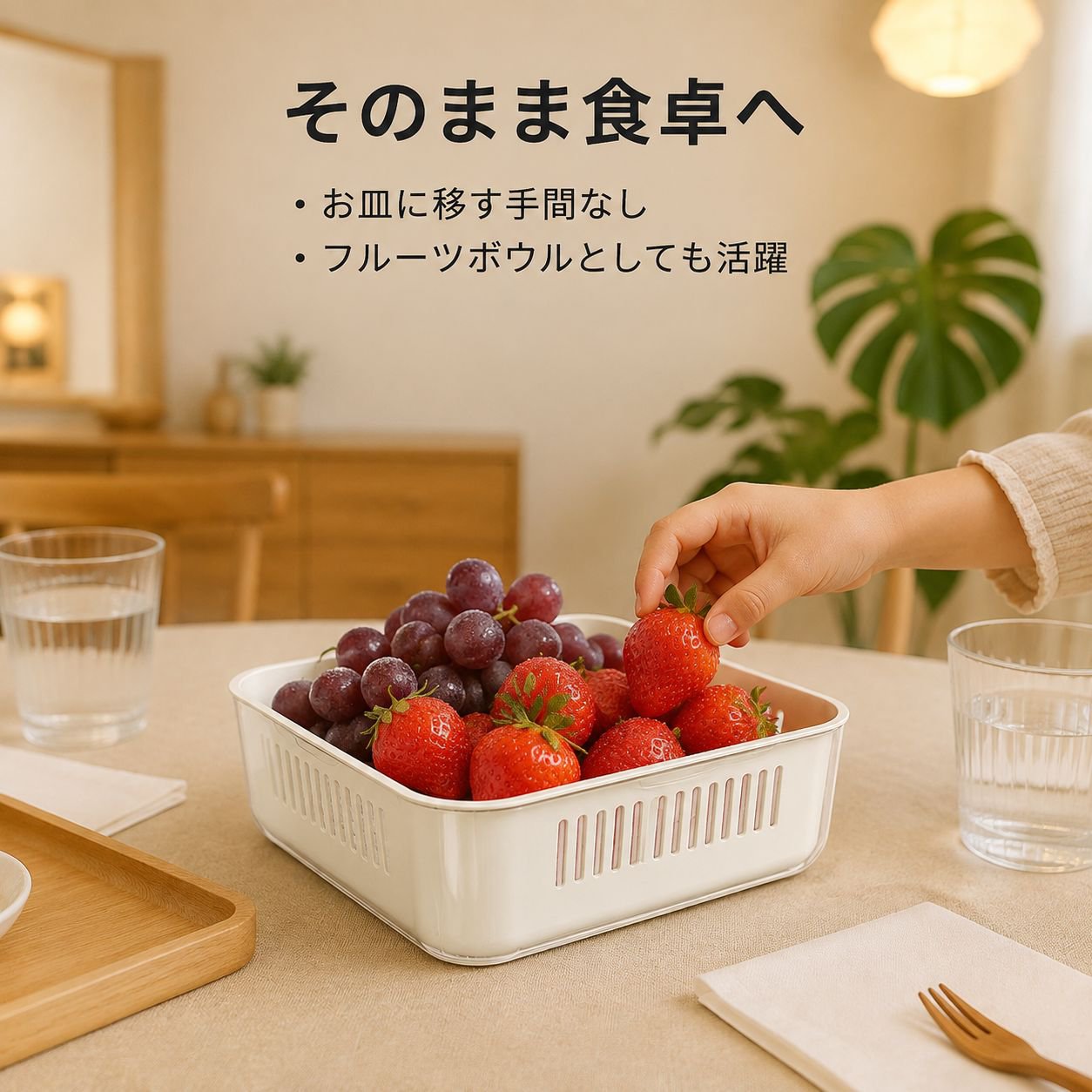 多機能超特大二重洗い＆水切りバスケット