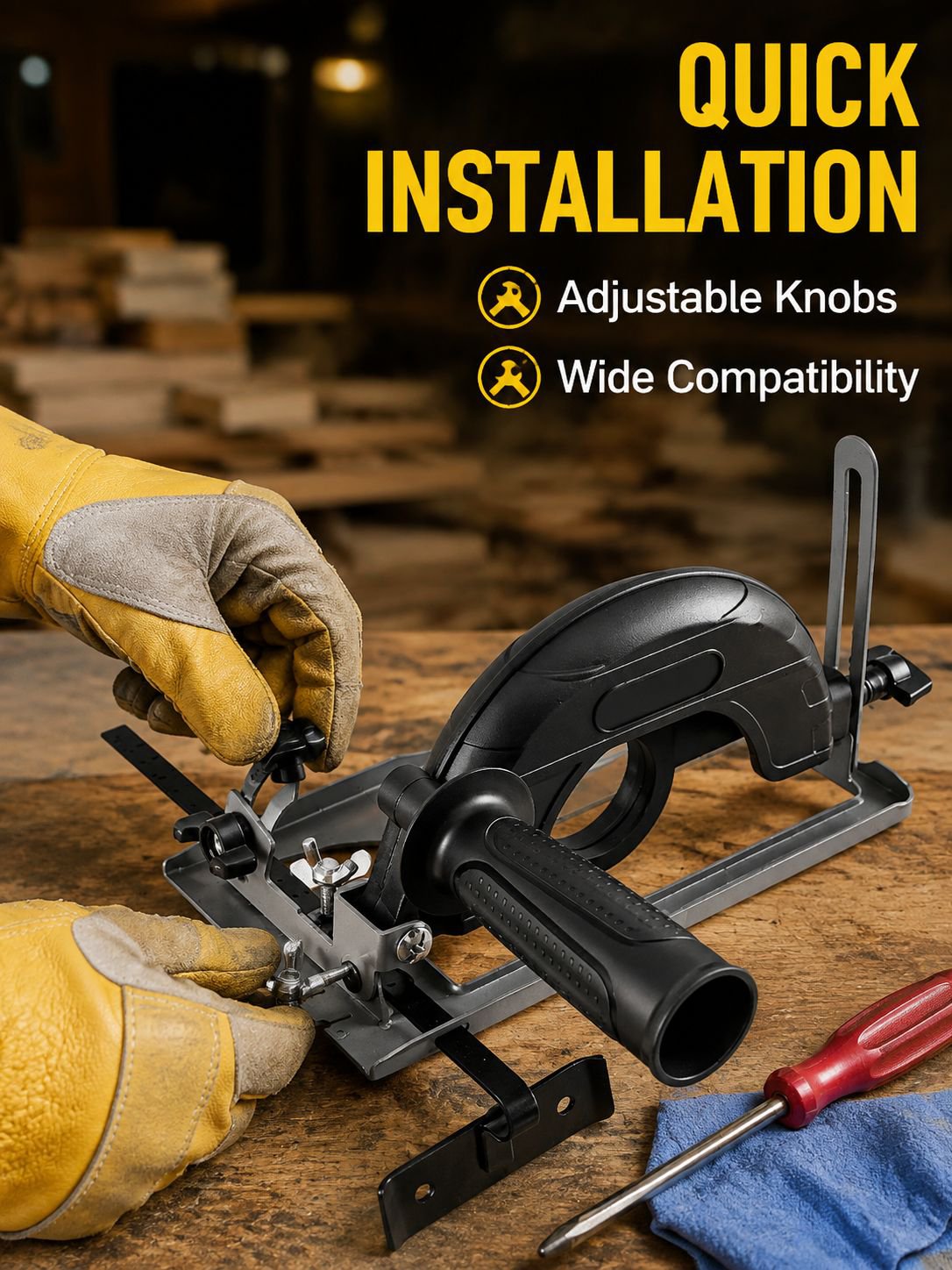 Hand Grinder Conversion Cutting Machine Base, Woodworking Table Saw Stand Guard, Circular Saw Parts
