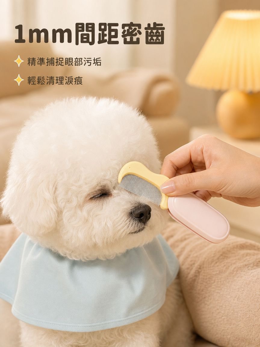 寵物折疊梳淚痕專用梳子