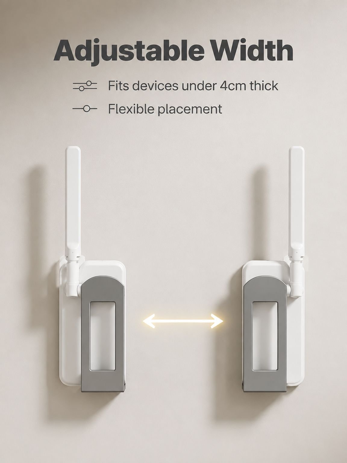 No-Drill Wall Router Holder, Multifunctional Storage Box Shelf