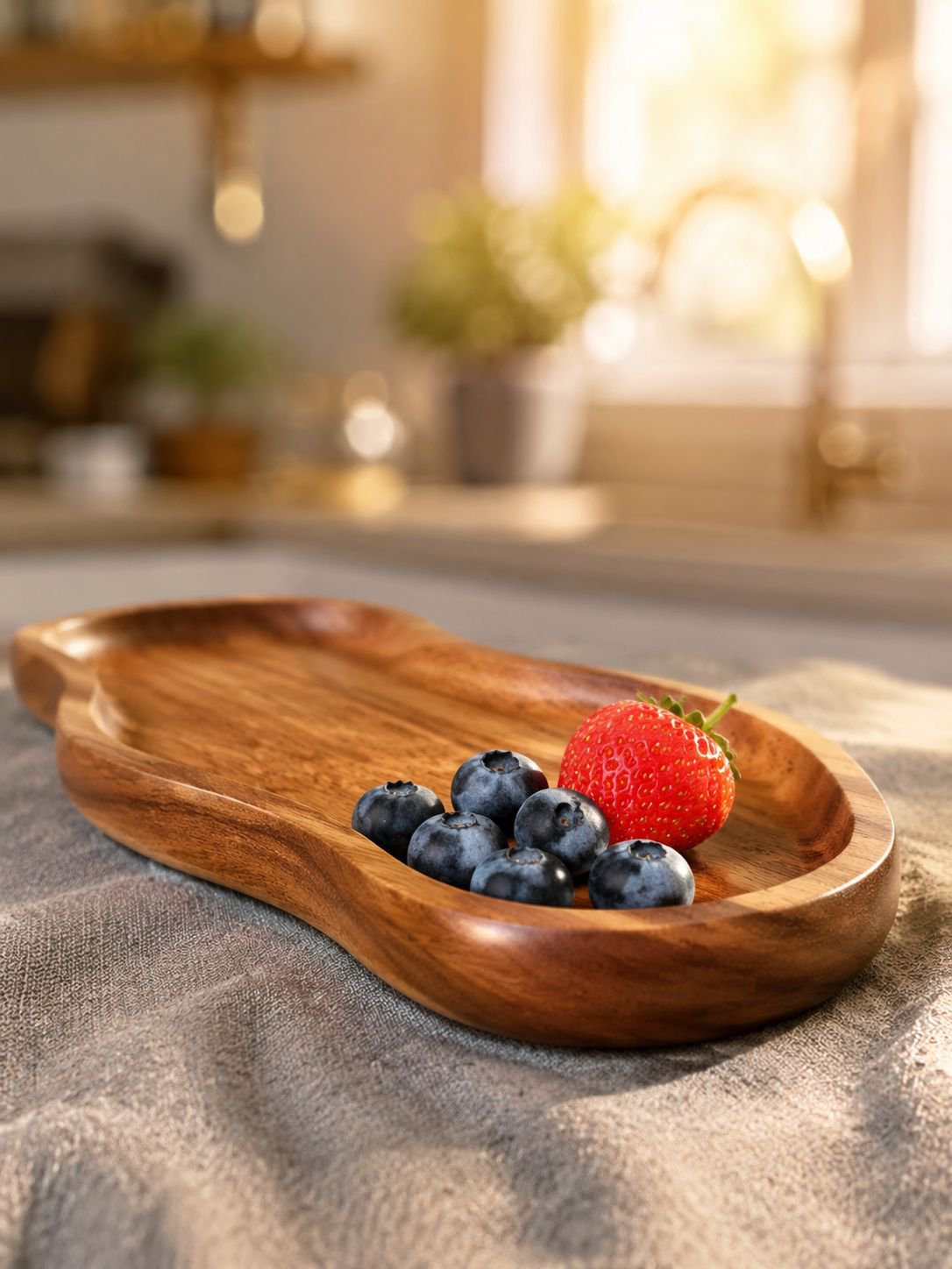 Natural Solid Wood Tray