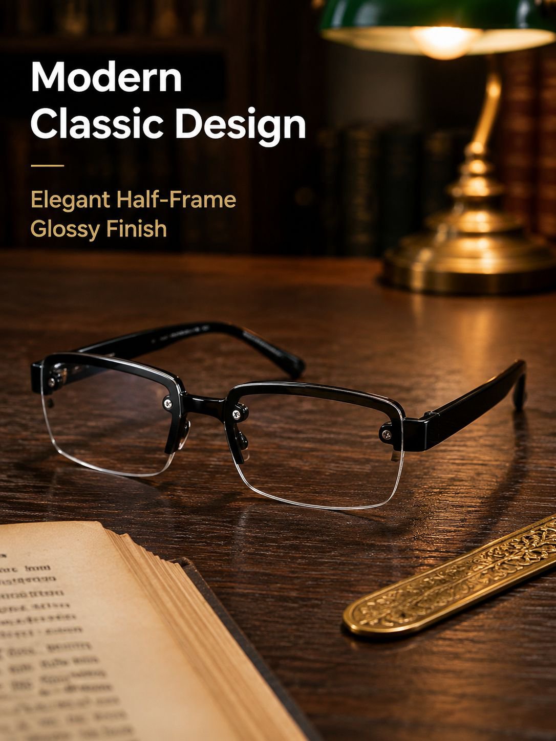 Anti-blue light smart zoom reading glasses