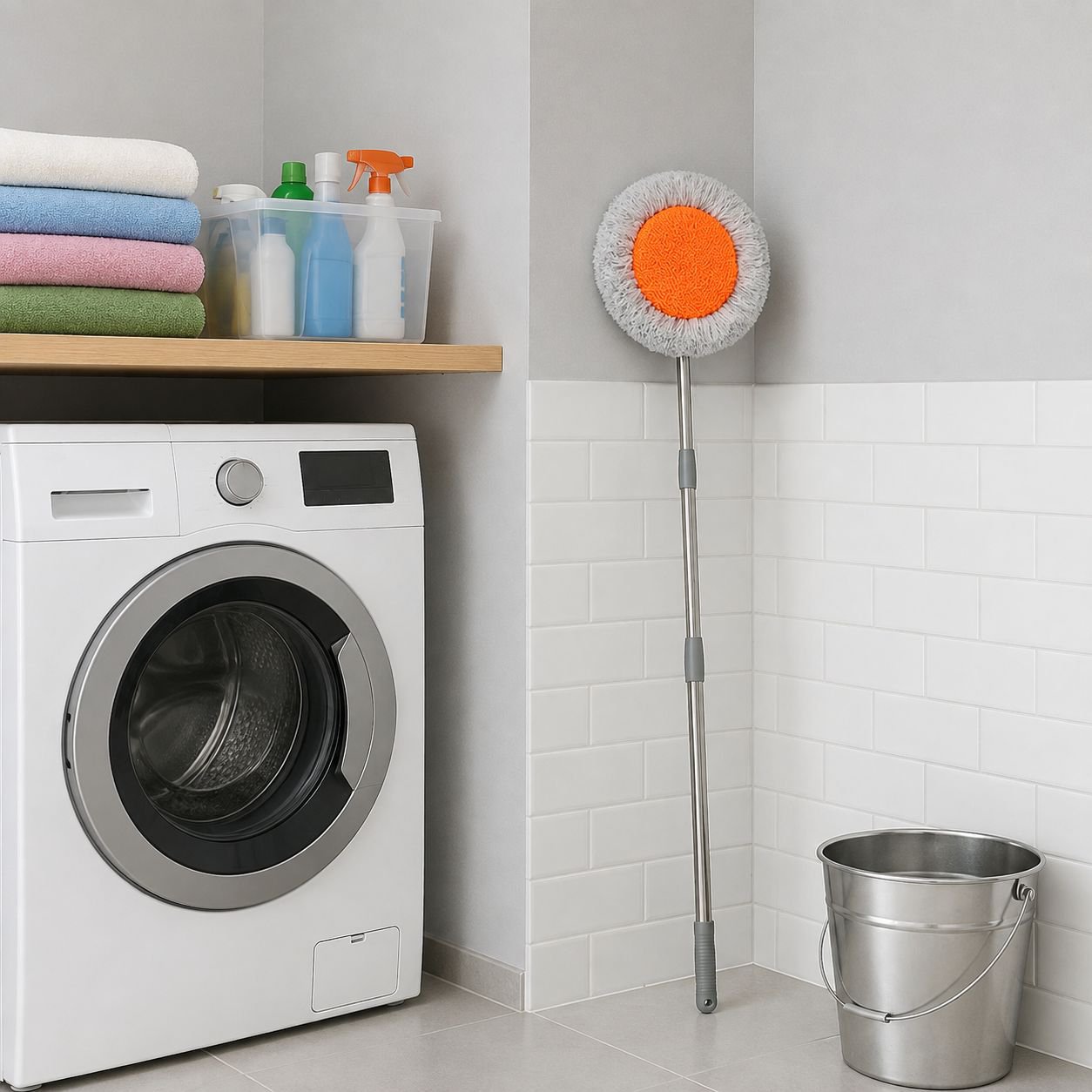 Mopa plana ligera y práctica para el hogar