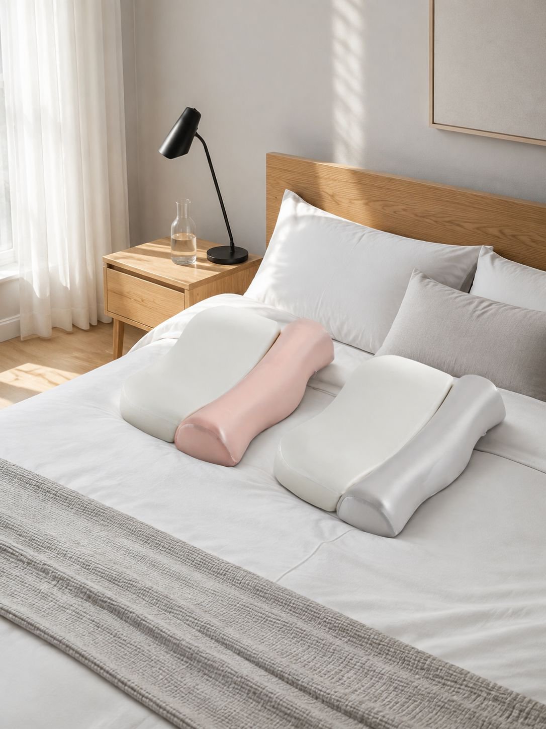 Orthopädisches Memory-Foam-Kissen mit kühlender Oberfläche