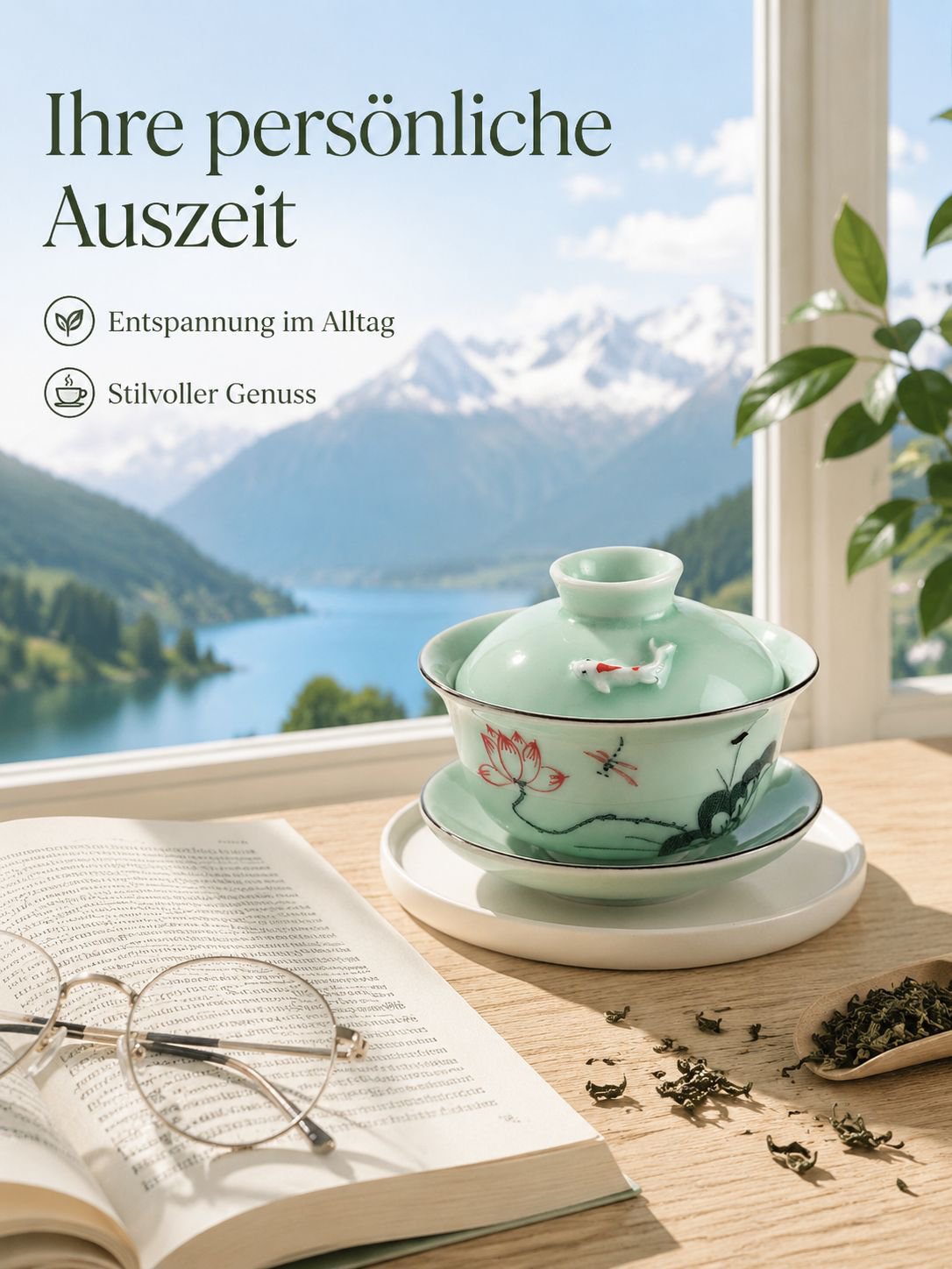 Hochwertige Keramiktasse für Teegenuss