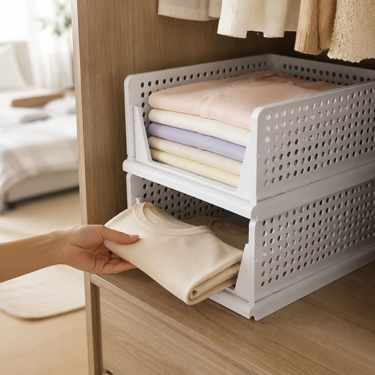 Multi-Layer Plastic Drawer Storage Cabinet