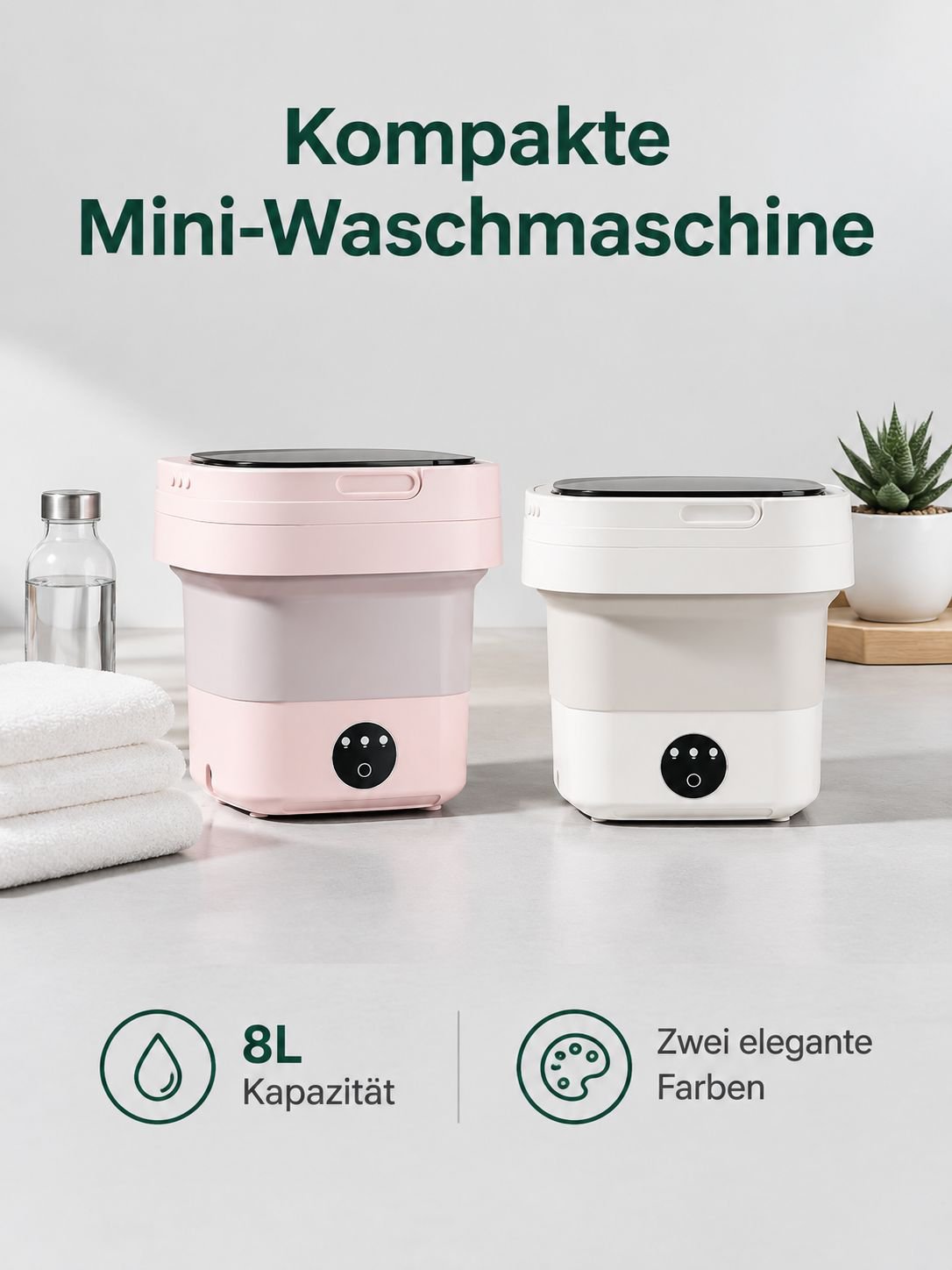 Tragbare faltbare Mini-Waschmaschine