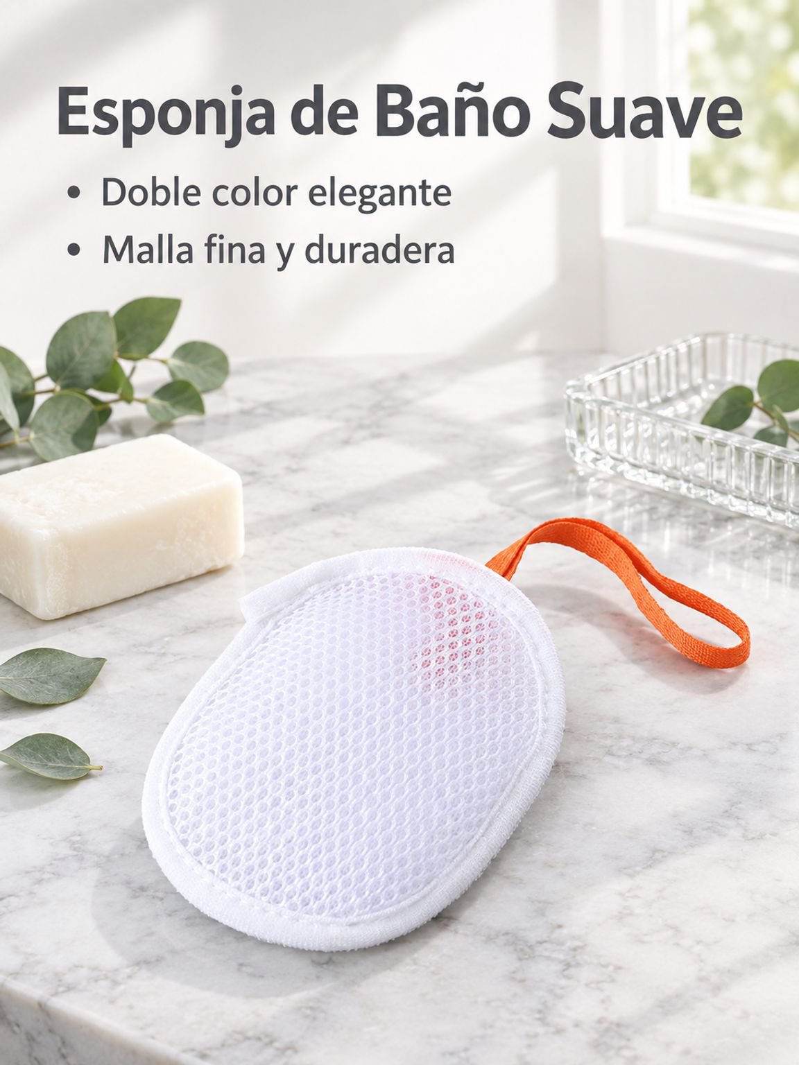 Malla de espuma para baño de estructura sándwich