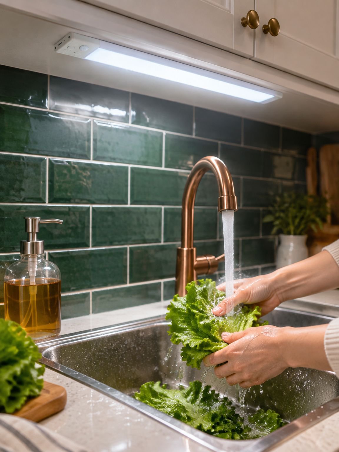 Energy-efficient LED light with motion detection feature