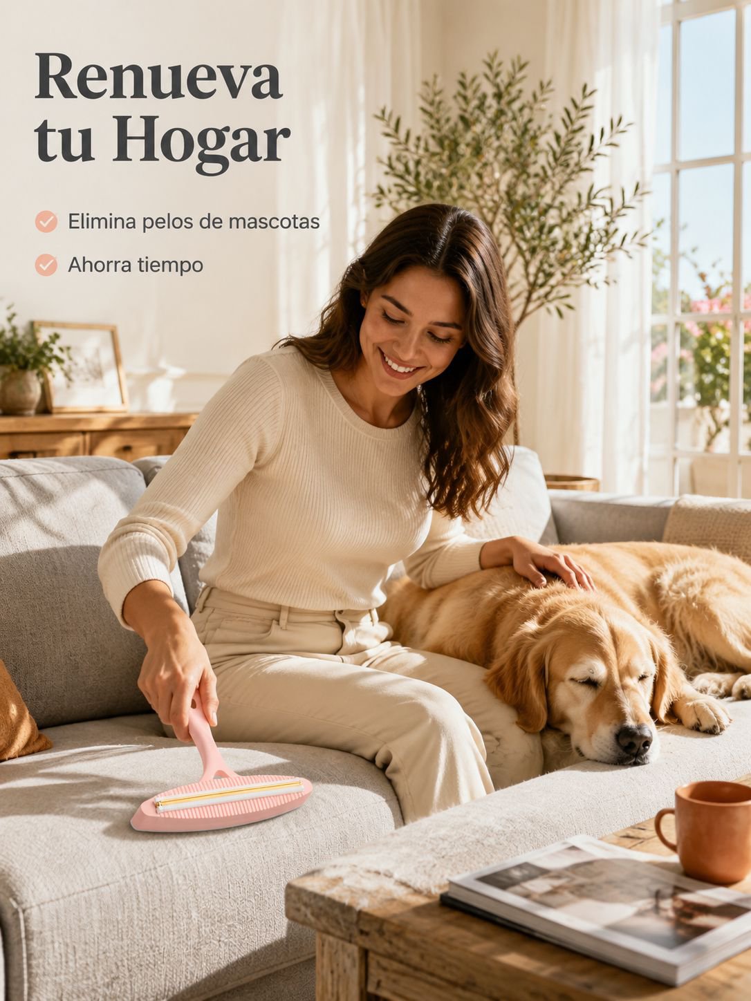 Quitapelusas multifuncional para ropa, alfombras y sofás